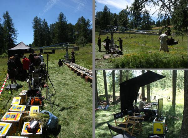 tournage de Minuscule dans le Champsaur et le Valgaudemar - photos Parc national des Ecrins