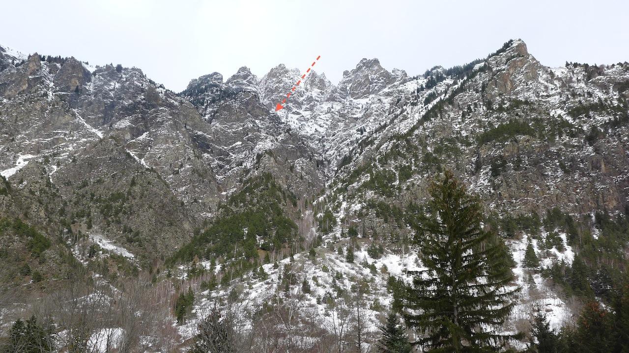 Le bouquetin mort a été retrouvé dans un vallon quasi-inacessible - © R.Papet/PNE