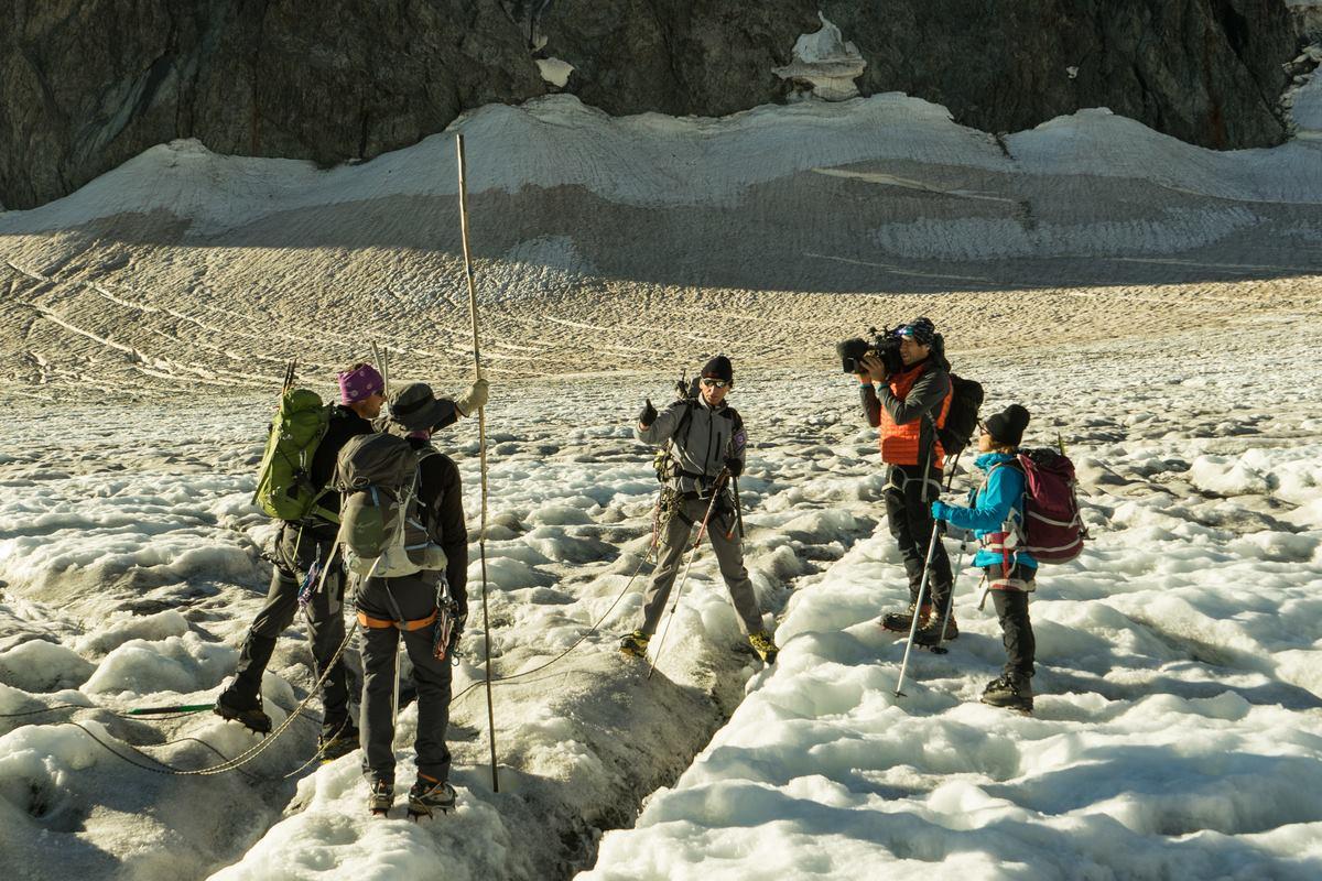 2015-08-tournage au glacier Blanc - © Abdou Martin 