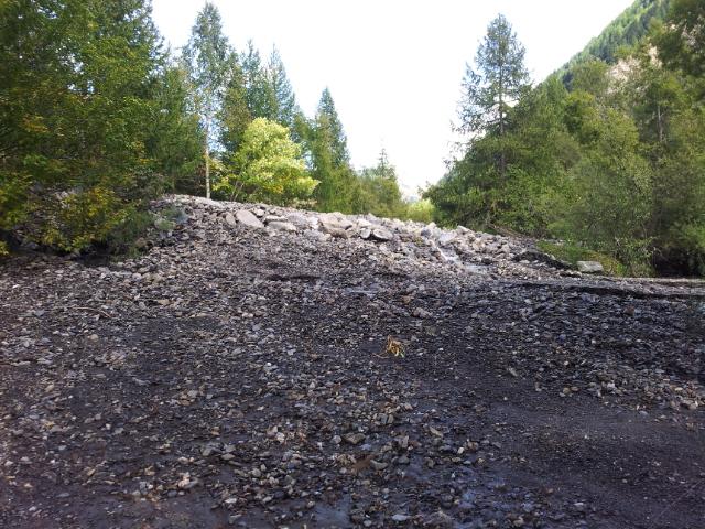 Lave torrentielle -piste des Deslioures - Fournel 14 sept 2015 - © F.Goulet - Parc national des Ecrins