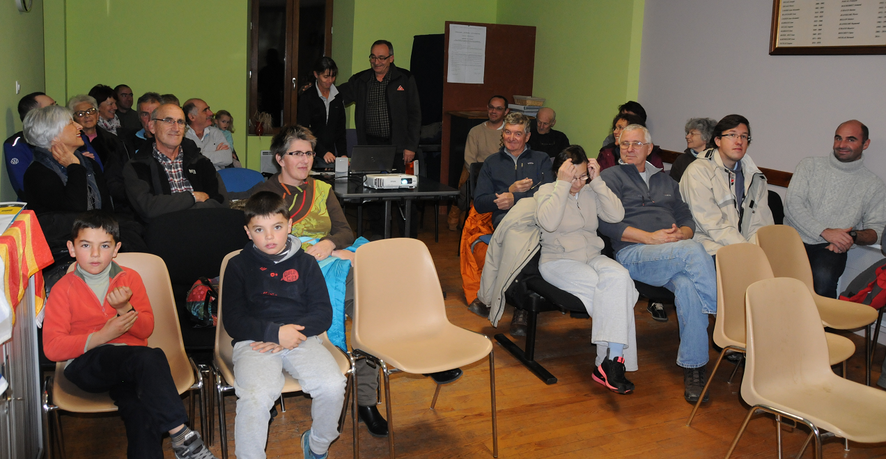 Projection du film Le Canal à Molines avec le Parc national des Ecrins - nov 2015 - photos Delphine Binder