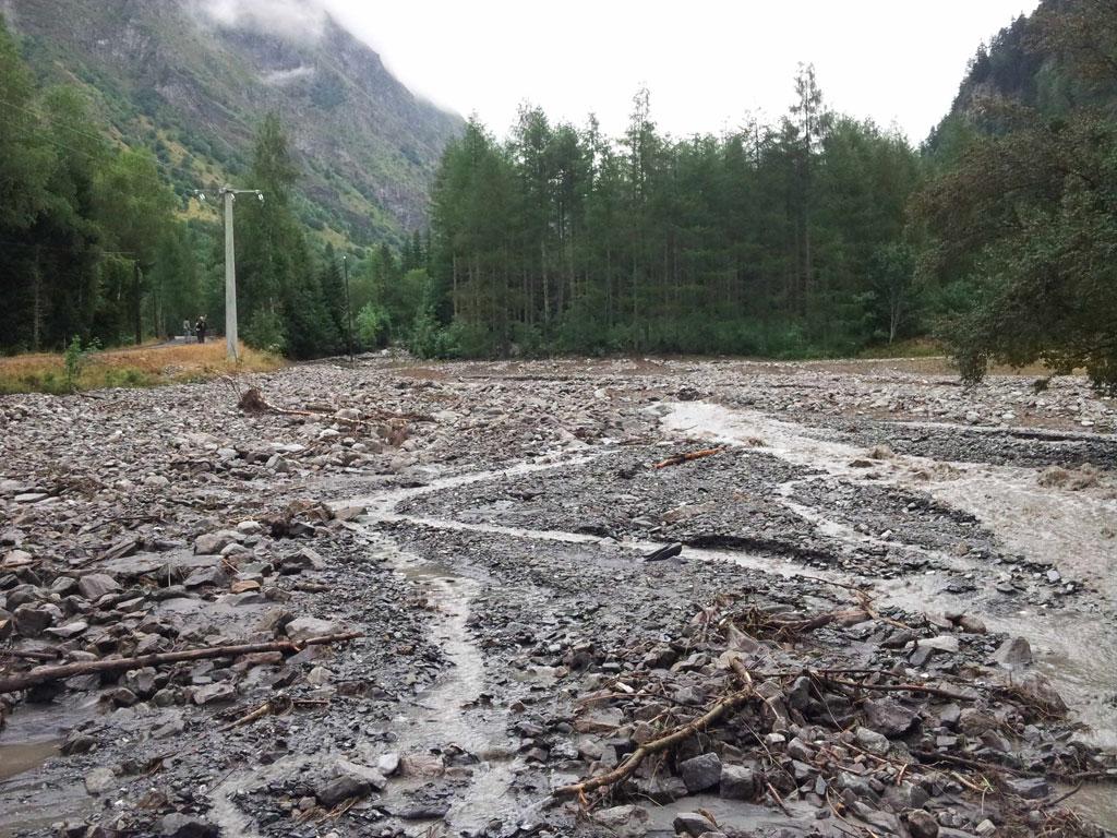 Laves torrentielles - juillet 2015 © Bernard Nicollet - Parc national des Écrins