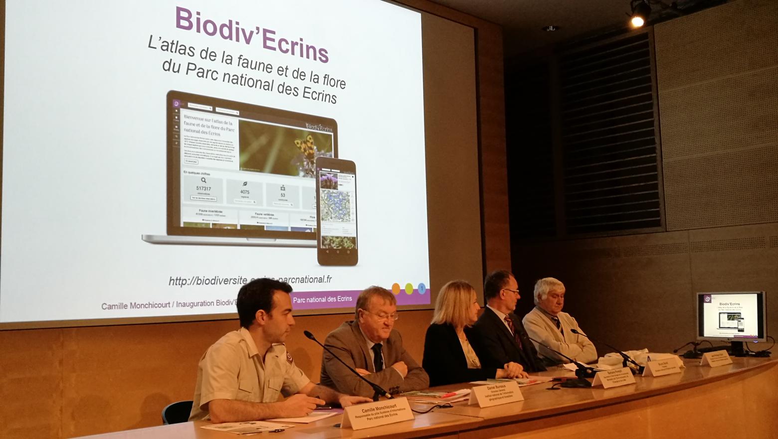 Inauguration Biodiv'Ecrins au muséum national d'histoire naturelle à Paris - 29 novembre 2016 © Parc national des Ecrins