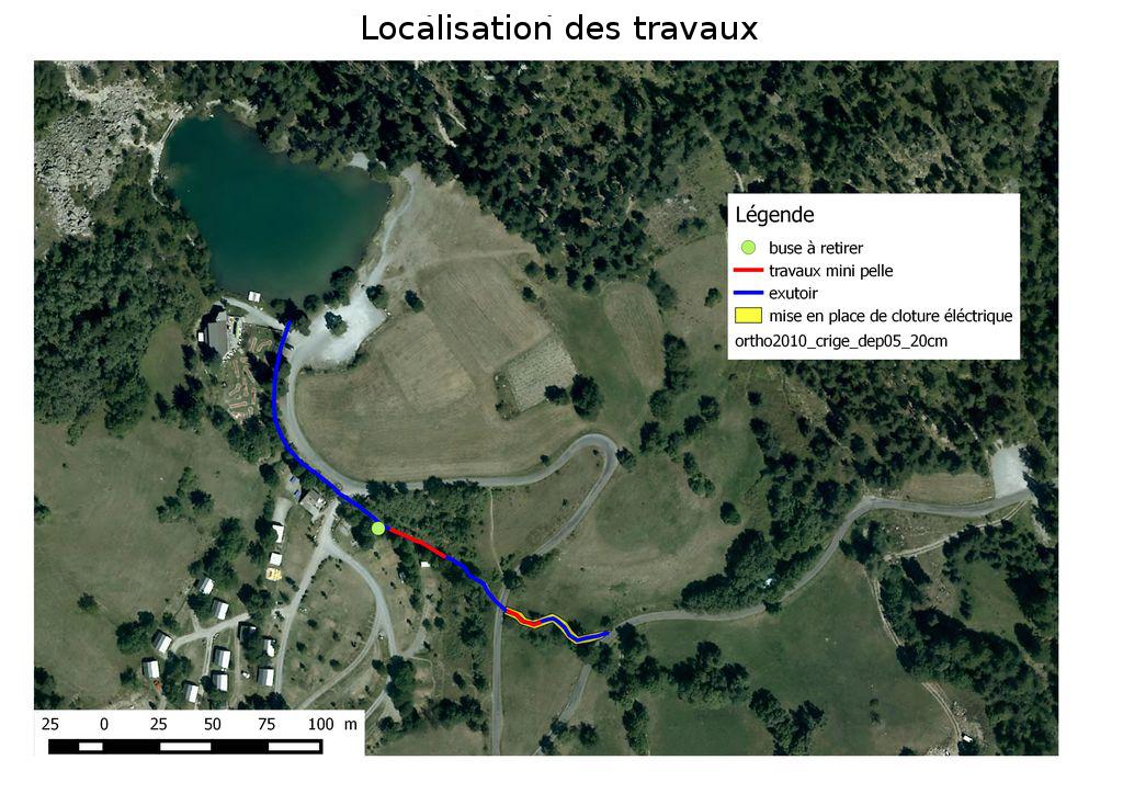 Localisation des travaux © ONEMA