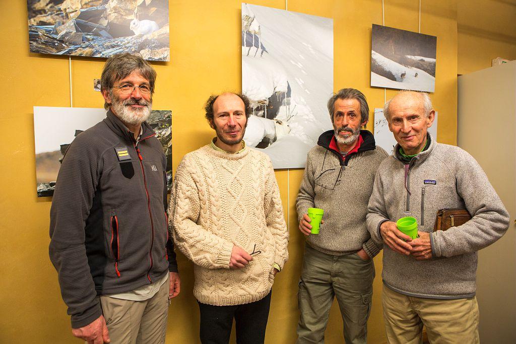 Michel Bouche, Frank Neveu, Bernard Pons, Jean Guillet - © P.saulay- Parc national des Ecrins