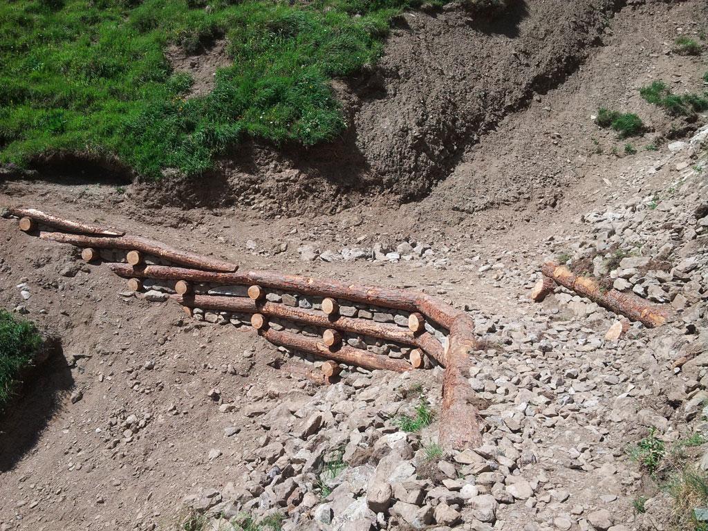 Fin de chantier à Côte belle - © C.Girardon - Parc national des Ecrins