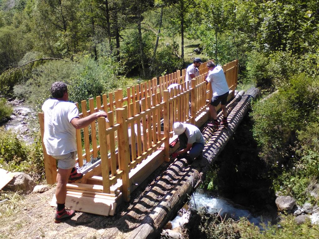 Passerelle Valsensetre - 4 juillet 2017 - © Parc national des Écrins