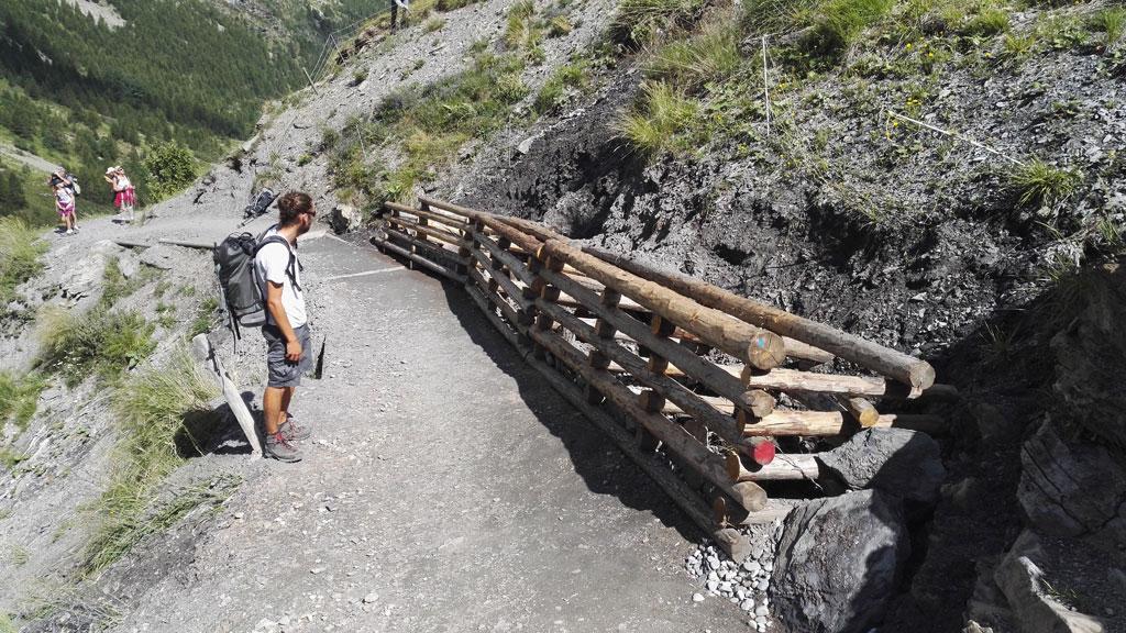 Chantier Chapelle de la Saulce, - juillet 2017 © Parc national des Ecrins