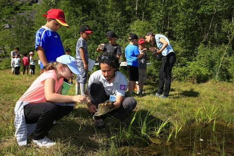 ecrins de nature 2018 - journée scolaire au Bourg d'Oisans © T.Maillet - Parc national des Écrins