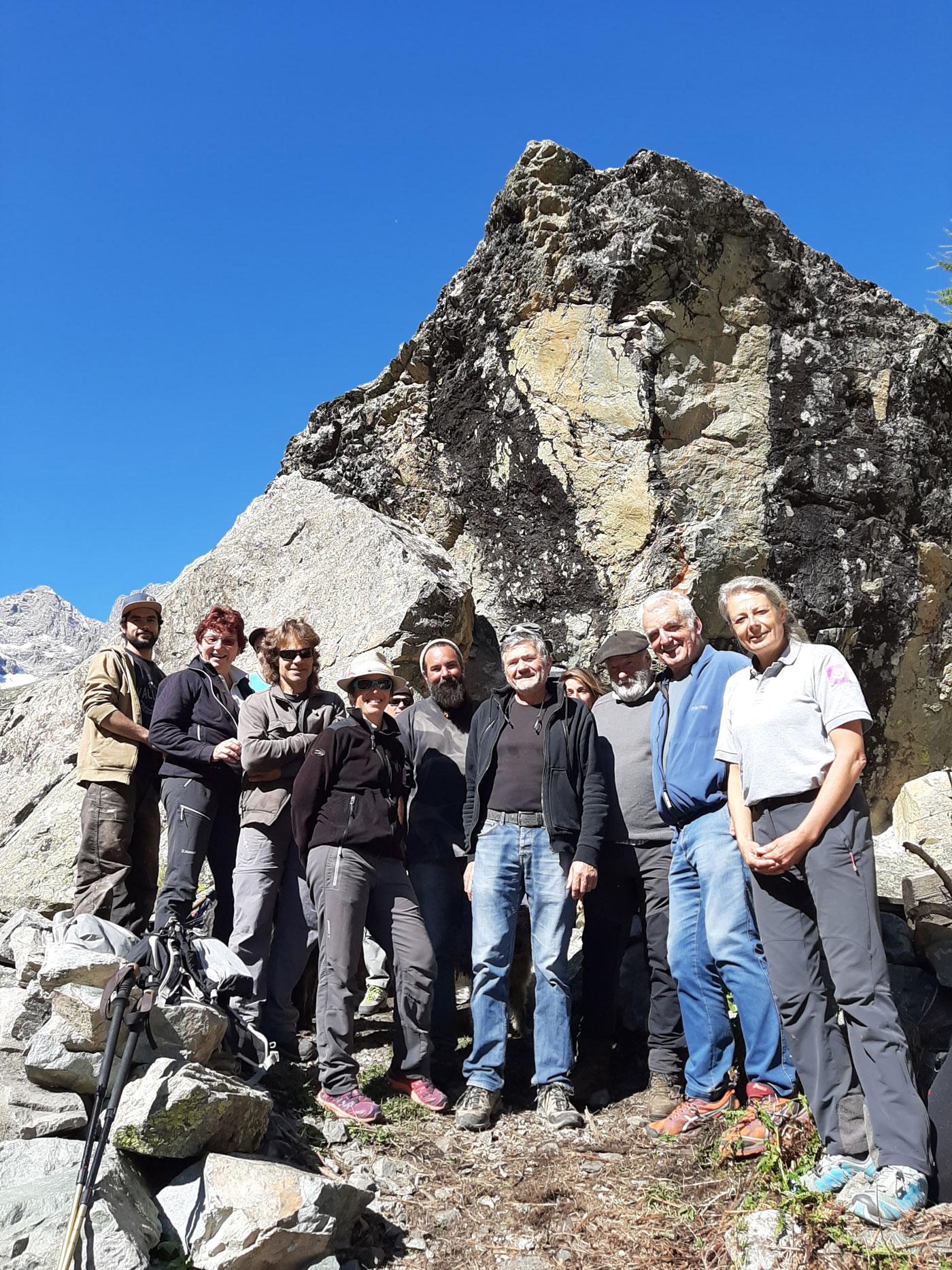Inauguration Abri sous roche des Bans © H.Quellier - Parc national des Ecrins