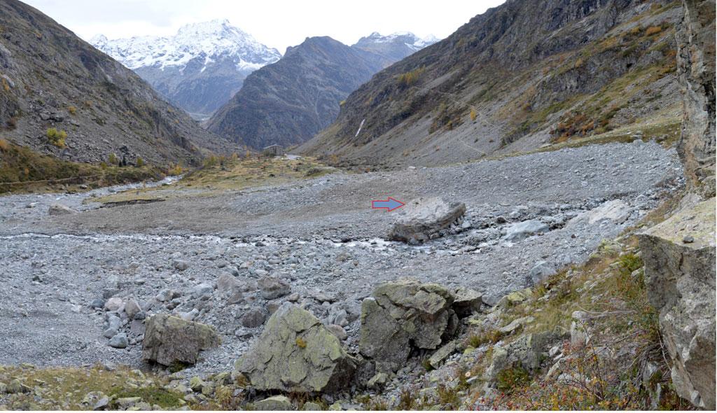 Après travaux  torrent Muande Bellone - Gioberney - oct 2019 © PJ Guilloux - Parc national des Écrins