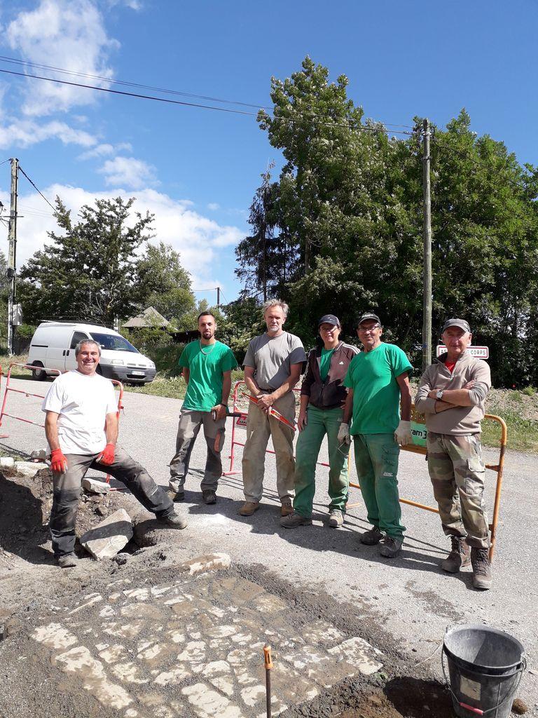 Formation construction pierre traditionnelle - Aspres les corps - juin 2020- Gabion-Parc national des Ecrins