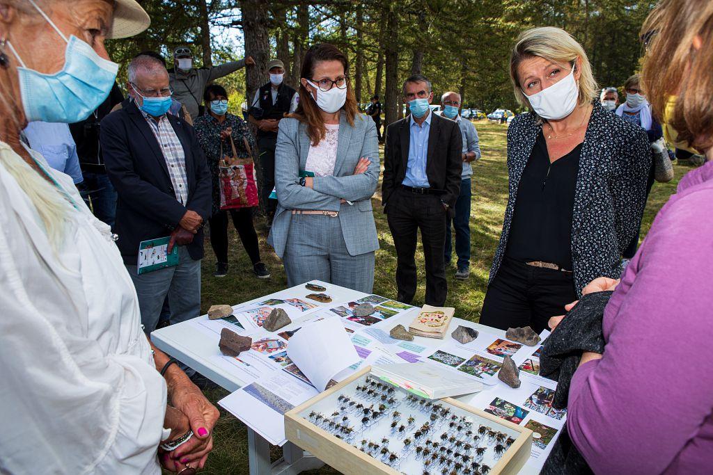 Visite dans le Champsaur de Mme Barbara Pompili, Ministre de la transition écologique et solidaire. © Thierry Maillet - Parc national des Ecrins