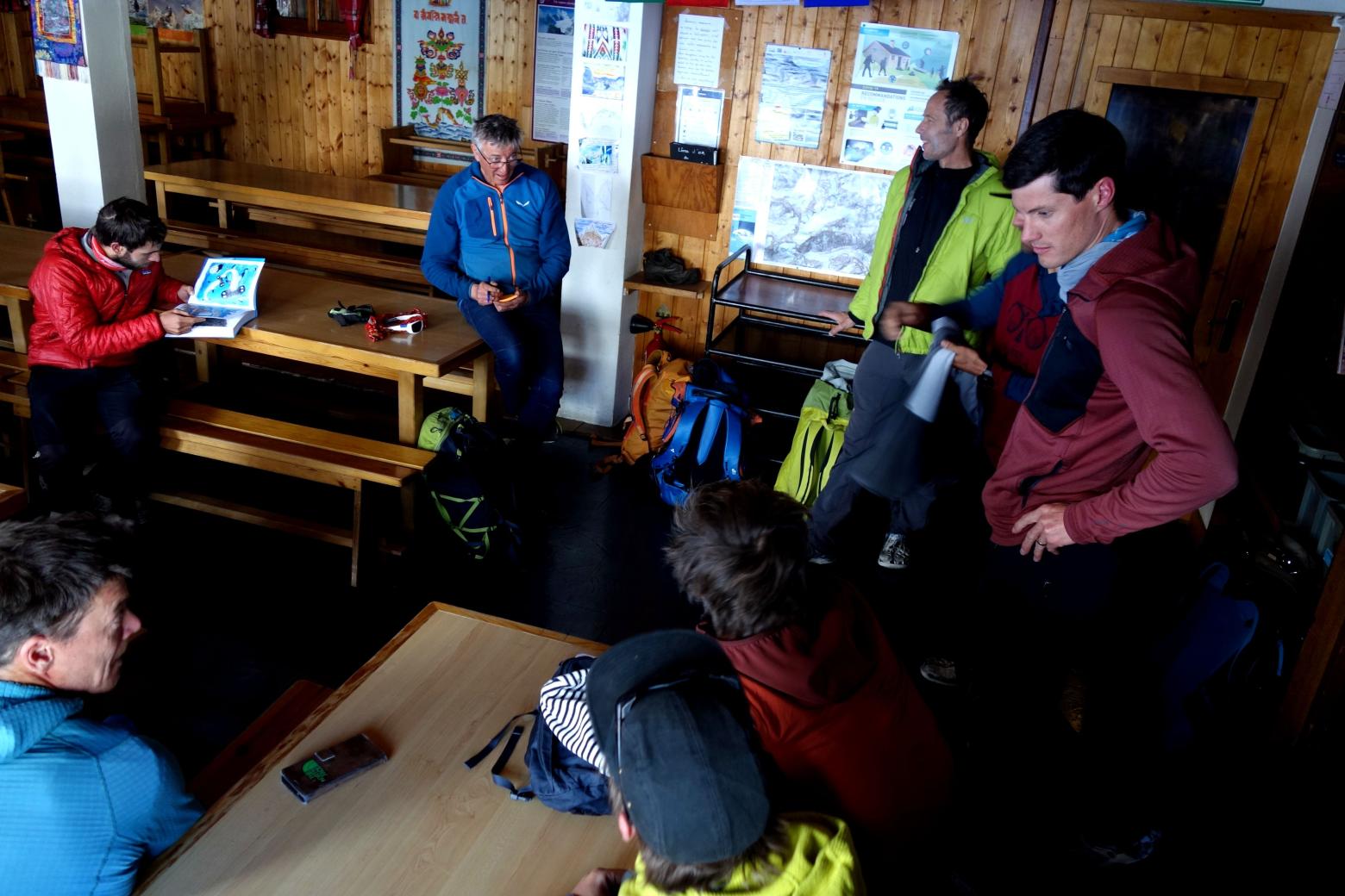 Au refuge avec le gardien Damien Haxaire