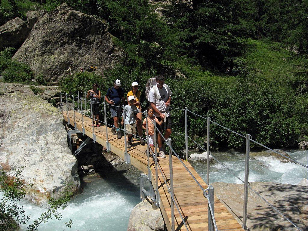 La passerelle de Clapouse avant la crue - © T. Maillet - PNE