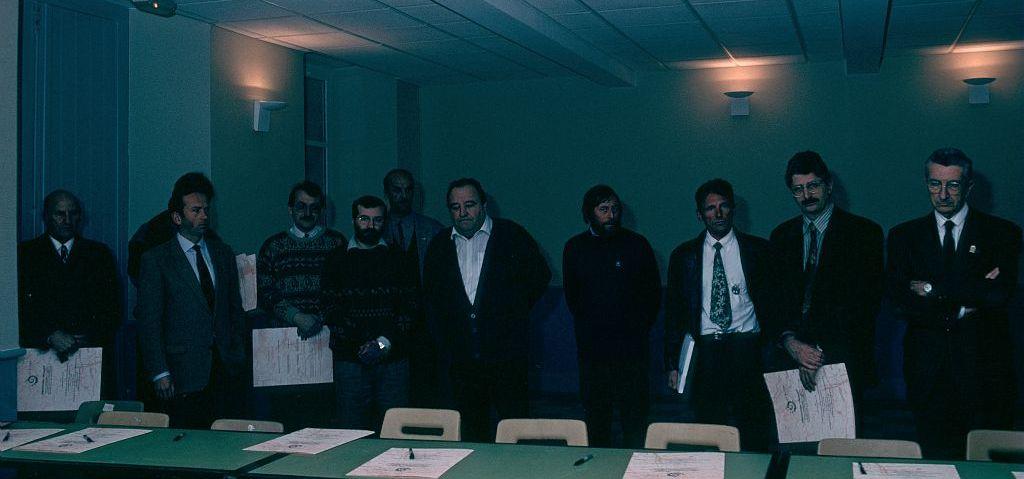 Signature de la 1ère convention alpinisme et escalade (5/02/1992) © PNE