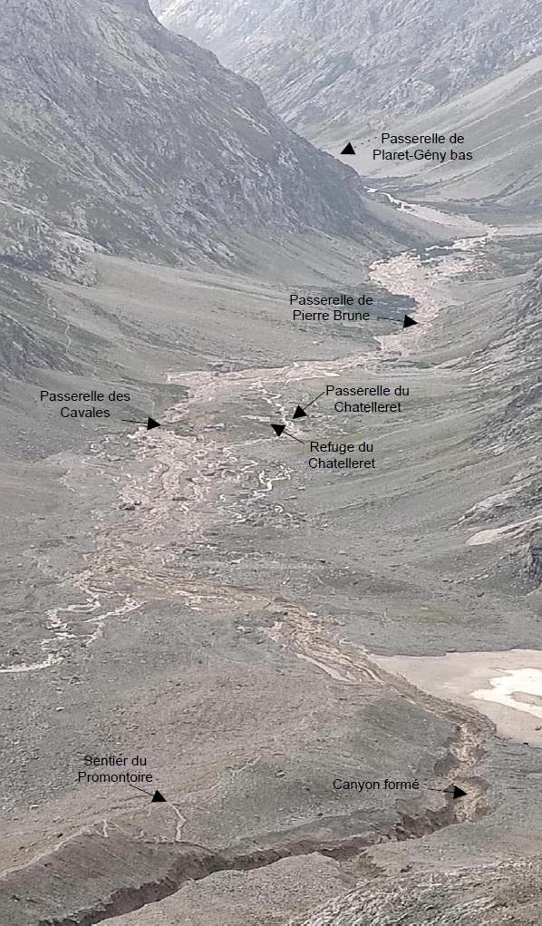 5/08/22 : vue du vallon depuis le refuge du Promontoire, juste après l'orage © S. Delorme