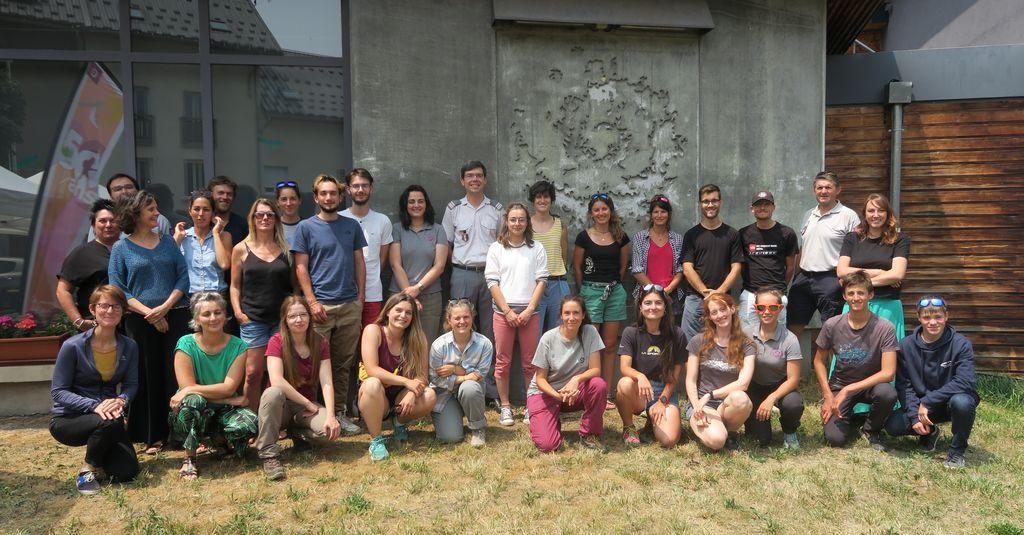 Personnels saisonniers à l'occasion de la journée de formation au Bourg d'Oisans © I. Miard - PNE