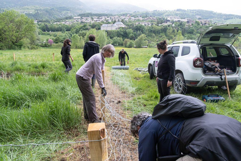 Chantier participatif à la plaine du Roc © Mireille Coulon - PNE