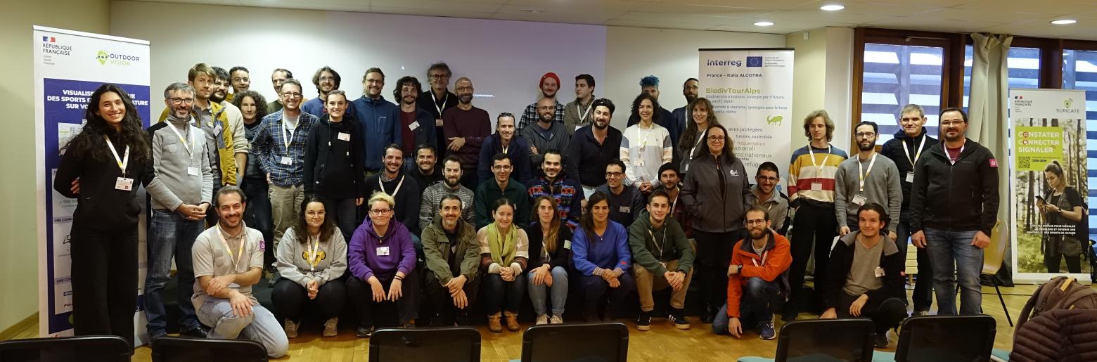 Participants au hackathon Outdoor Data Lab - par Adrien Lambert (PRNTESN) Participants au hackathon Outdoor Data Lab - par Adrien Lambert (PRNTESN)