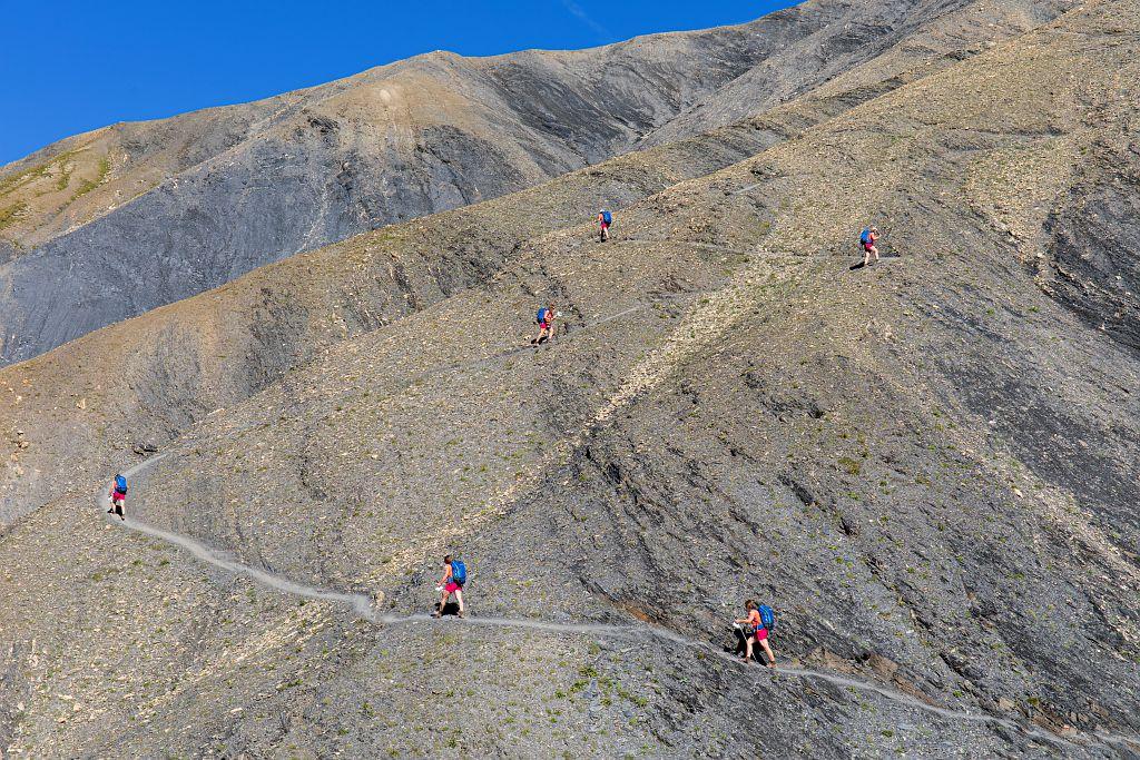 Randonneur en montagne