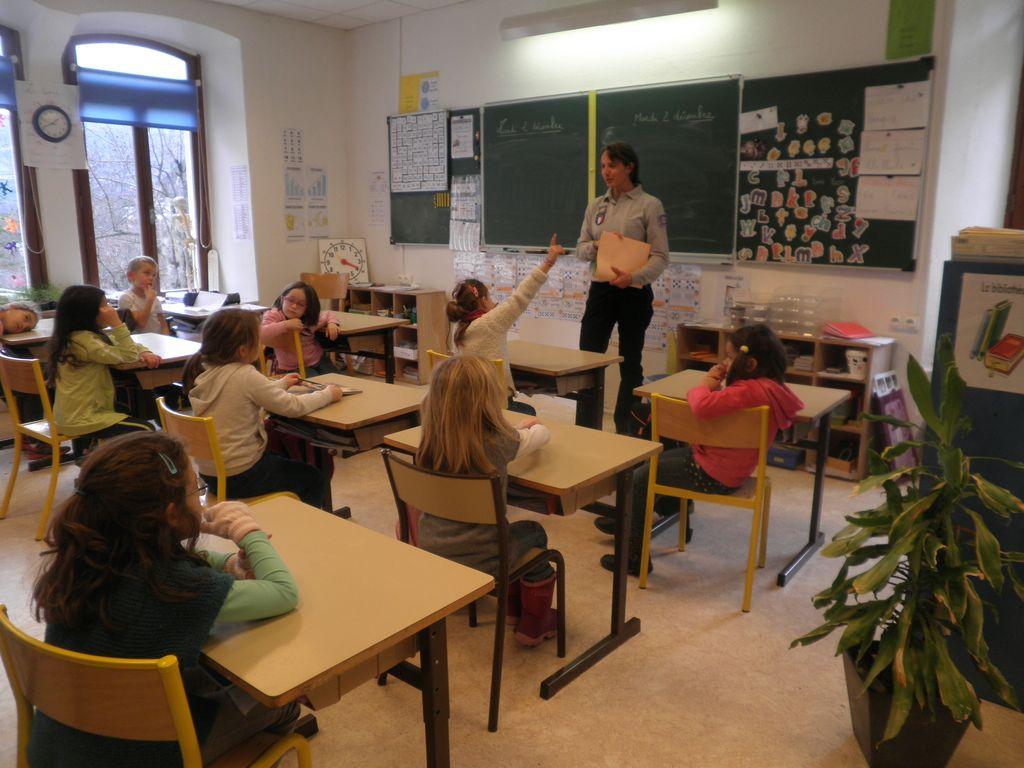 intervention pédagogique - école de Pelvoux - 2014-2015 - Parc national des Ecrins