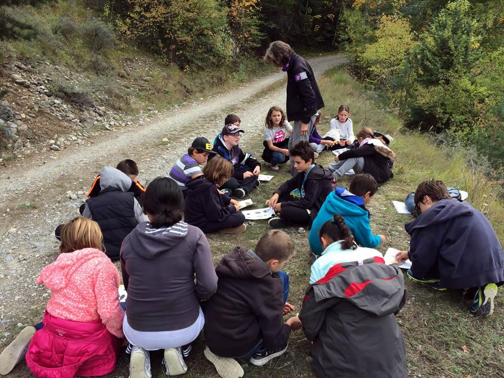 Projet forêt CM2 l'Argentière avec le Parc national des Ecrins  - 2015-2016