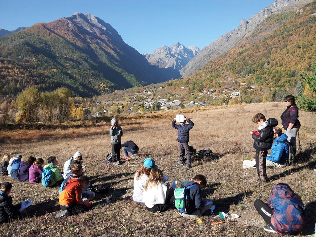 sortie automne 2017 - école Pelvoux-Vallouise - © C. Albert - Parc national des Ecrins