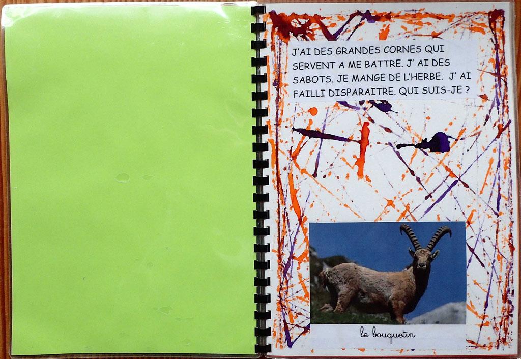 livre maternelle Deux alpes - 6 séances sur les animaux de montagne avec le Parc national des Ecrins - 2017-2018