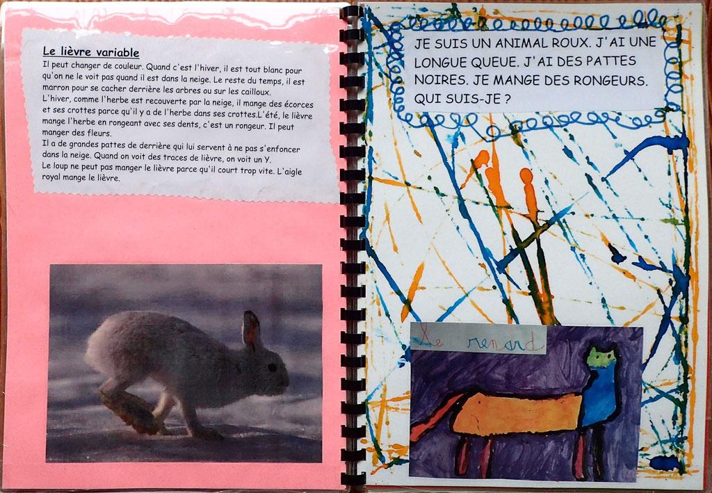 livre maternelle Deux alpes - 6 séances sur les animaux de montagne avec le Parc national des Ecrins - 2017-2018