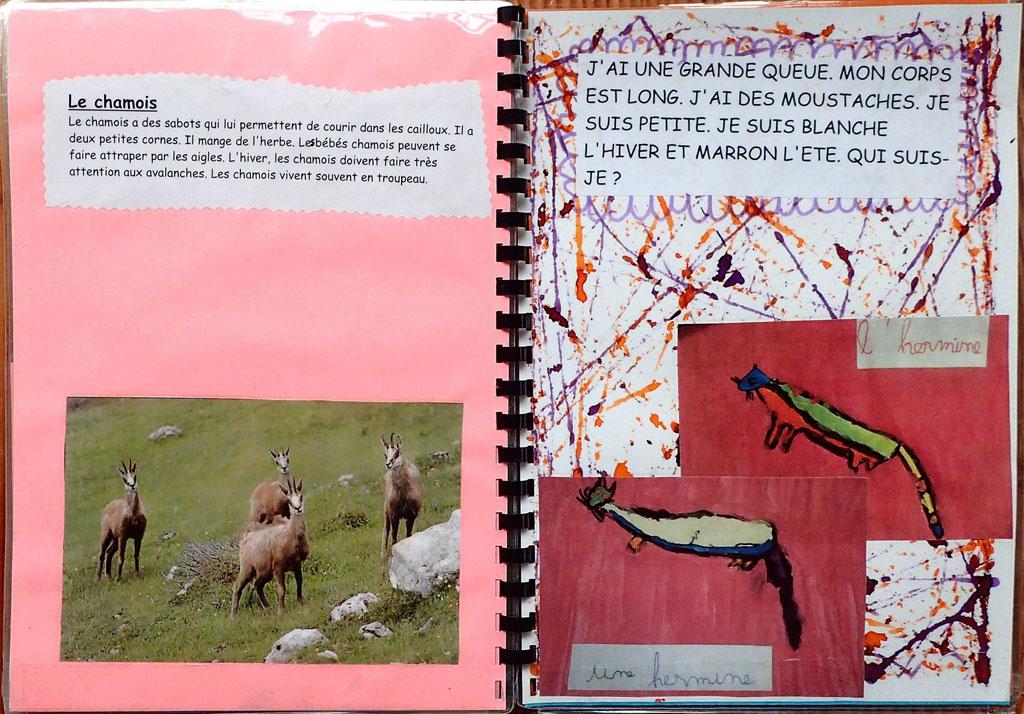 livre maternelle Deux alpes - 6 séances sur les animaux de montagne avec le Parc national des Ecrins - 2017-2018
