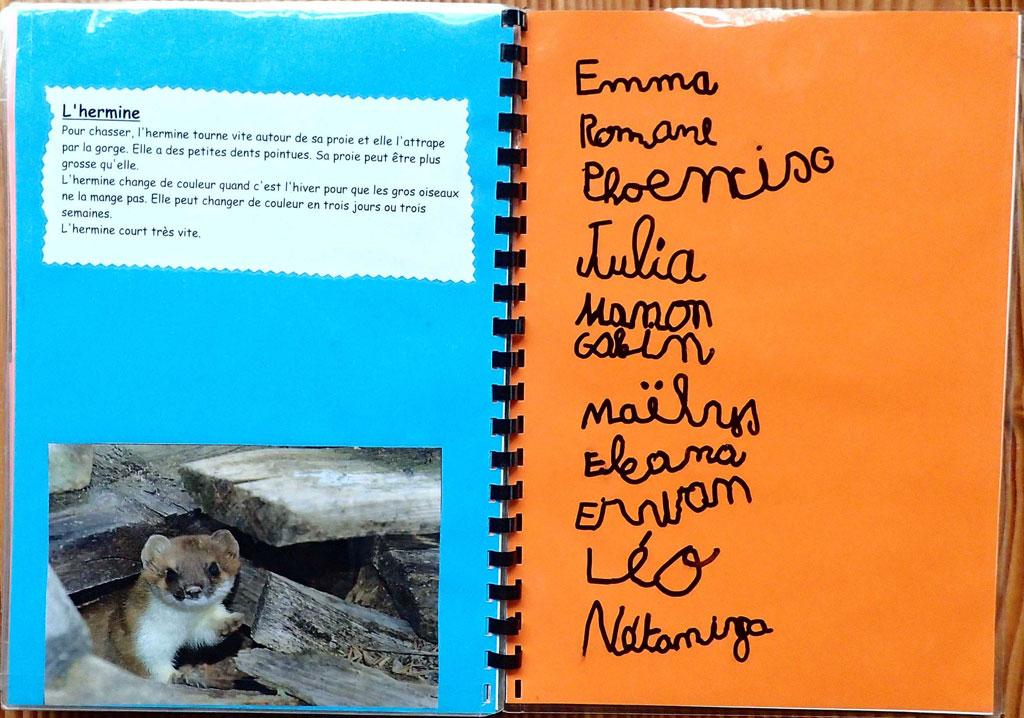 livre maternelle Deux alpes - 6 séances sur les animaux de montagne avec le Parc national des Ecrins - 2017-2018