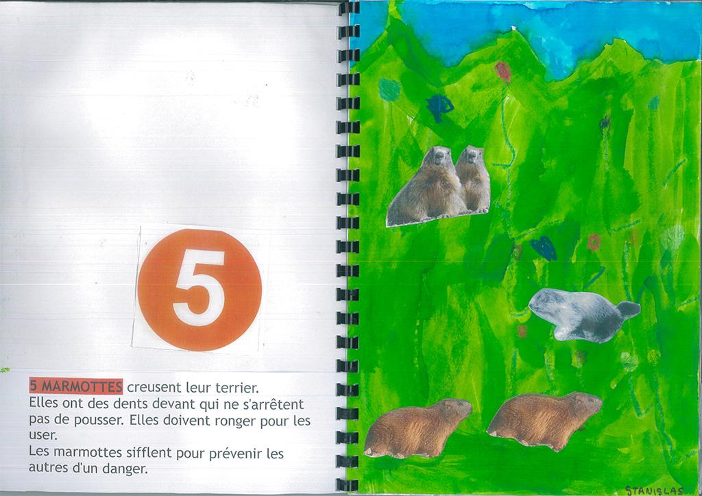 livret compter avec les animaux - maternelles 2 Alpes, avec le Parc national des Ecrins
