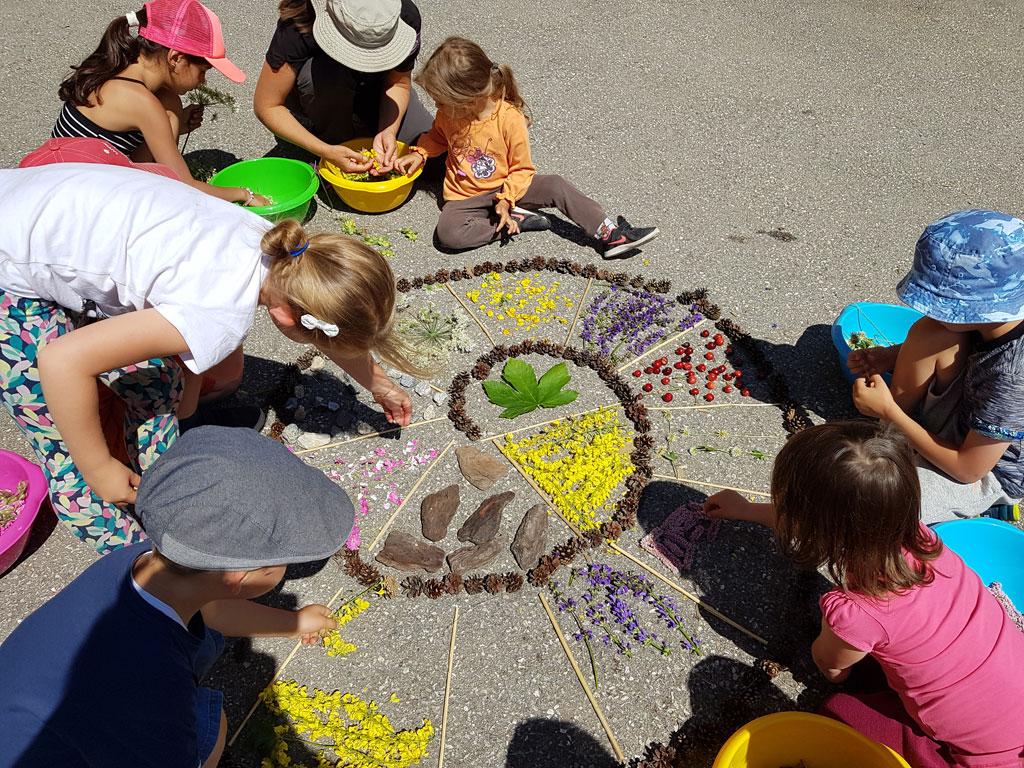 Spirale - Planète land art  ecole PSV maternelles - 2017/2018 - Parc national des Écrins