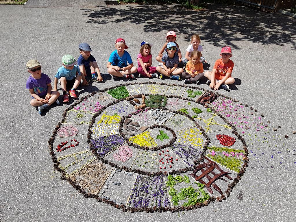 Spirale - Planète land art  ecole PSV maternelles - 2017/2018 - Parc national des Écrins