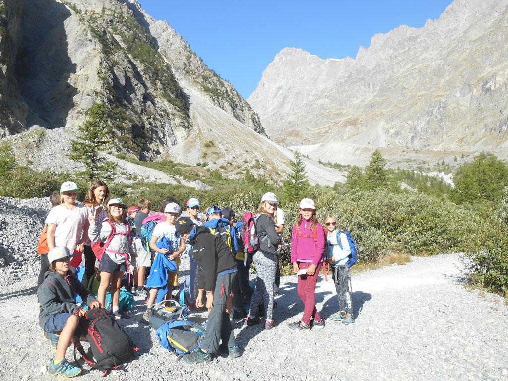Sortie au glacier Blanc pour CM de Vallouise, sept 2019