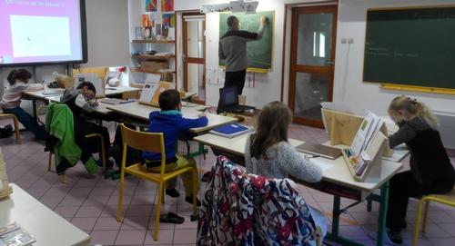 Intervention pédagogique à l'école du Freney-d'Oisans