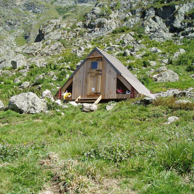 cabane héliportable © Parc national des Ecrins
