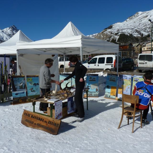 Festi'Nordic Le Monêtier-les-Bains - février 2014 - stand Parc national des Ecrins 