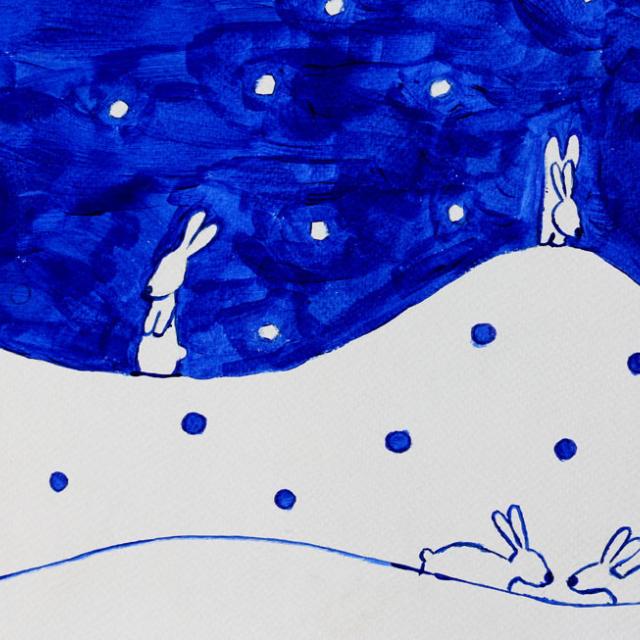 Chloé Bonnabesse - 3ème prix ados - concours dessin hiver 2015 - Parc national des Ecrins