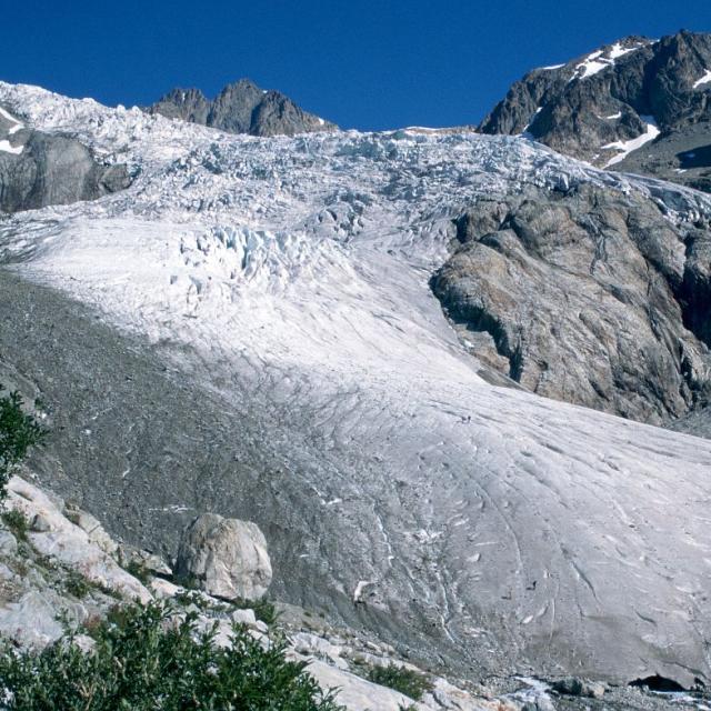 Glacier Blanc 1995 - photo constat Parc national des Ecrins
