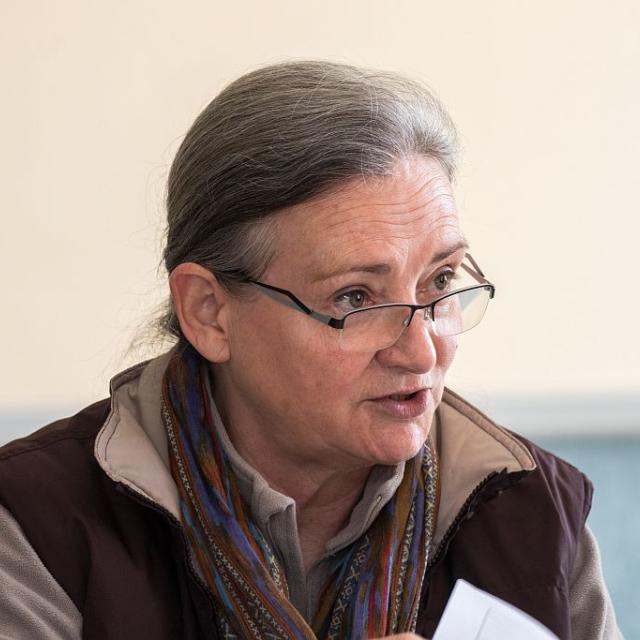 Marie-Hélène Cruveillé, présidente conseil scientifque PNE - Isabelle Arpin, présidente du Conseil scientifique PN Vanoise - Conseil scientifique 29 avirl 2016 à Gap - © P.Saulay - Parc national des Écrins