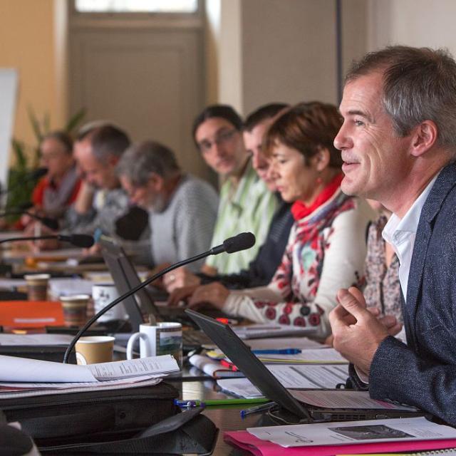 Thierry Durand, directeur adjoint - Conseil d'administration du Parc national des Ecrins - 18 novembre 2016 © P.Saulay -Parc national des Écrins