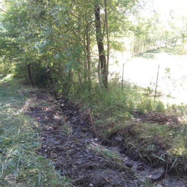 canal après travaux - lac st appolinaire - Embrunais - oct 2016