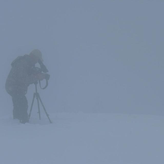 Tournage film bouquetin © H Quellier - Parc national des Écrins