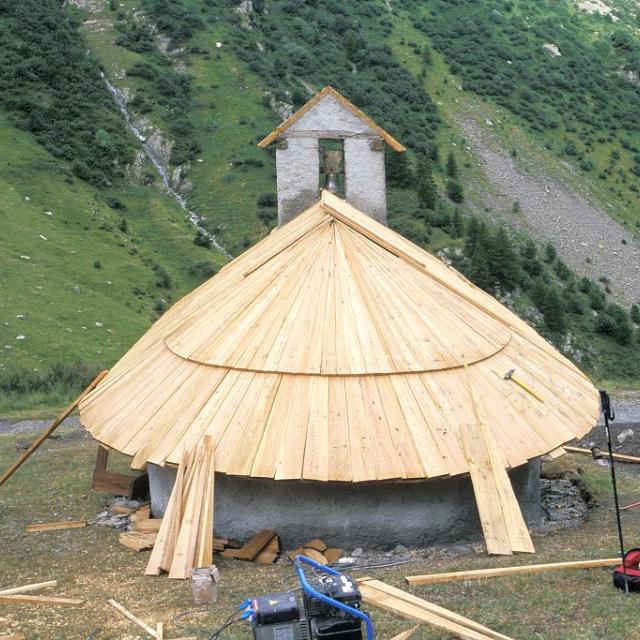 Chapelle de La Saulce - Prapic - restauration © Parc national des Ecrins