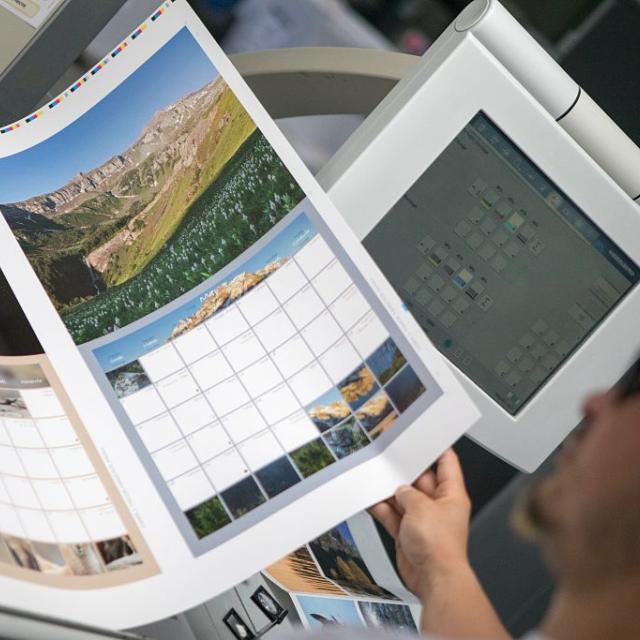 Impression calendrier 2018 du Parc national des Ecrins - © P.Saulay - Parc national des Écrins