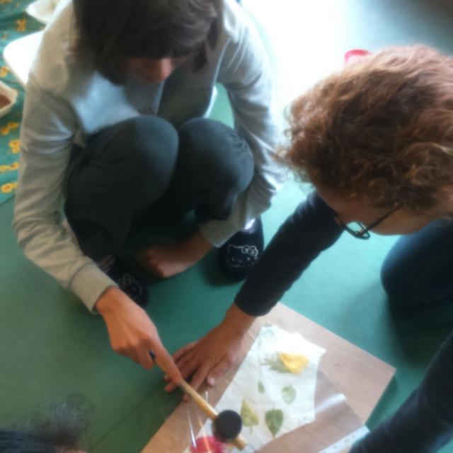 projet art et nature avec l'IME du Briançonnais - juin 2017 - avec le Parc national des Ecrins