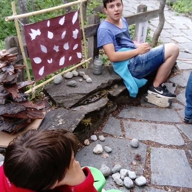 projet art et nature avec l'IME du Briançonnais - juin 2017 - avec le Parc national des Ecrins