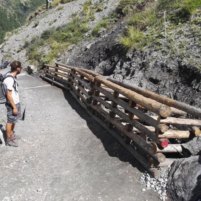 Mur soutènement Saut du Laïre ©- Rémi Chaurin - Parc national des Ecrins